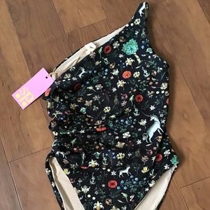 Samantha Pleet Cascade swimsuit- Black Illuminated- Brand new with tags on